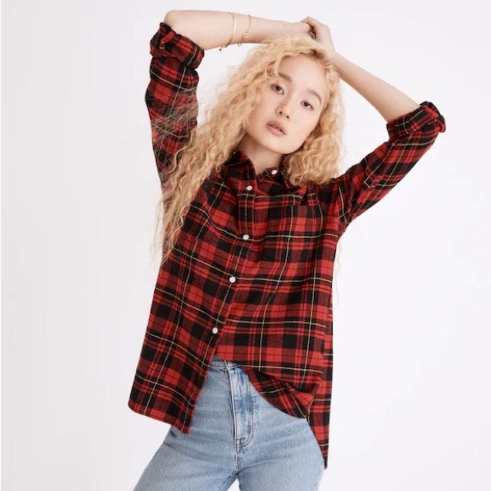 Madewell Classic Ex-Boyfriend Shirt in Kirtling Plaid